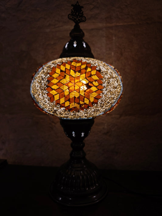 Lampada vetro mosaico turca arredamento etnico 14A