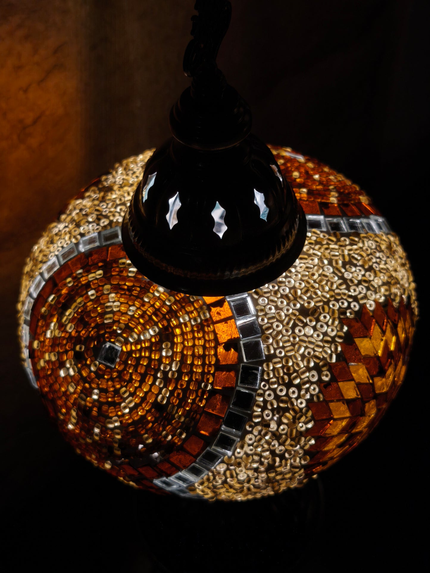 Turkish mosaic glass lamp ethnic decor 7A