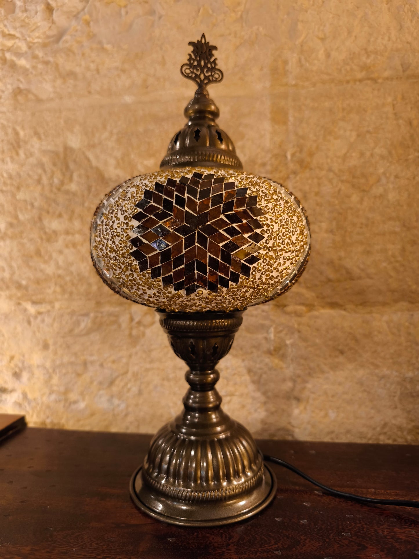 Turkish mosaic glass lamp ethnic decor 7A