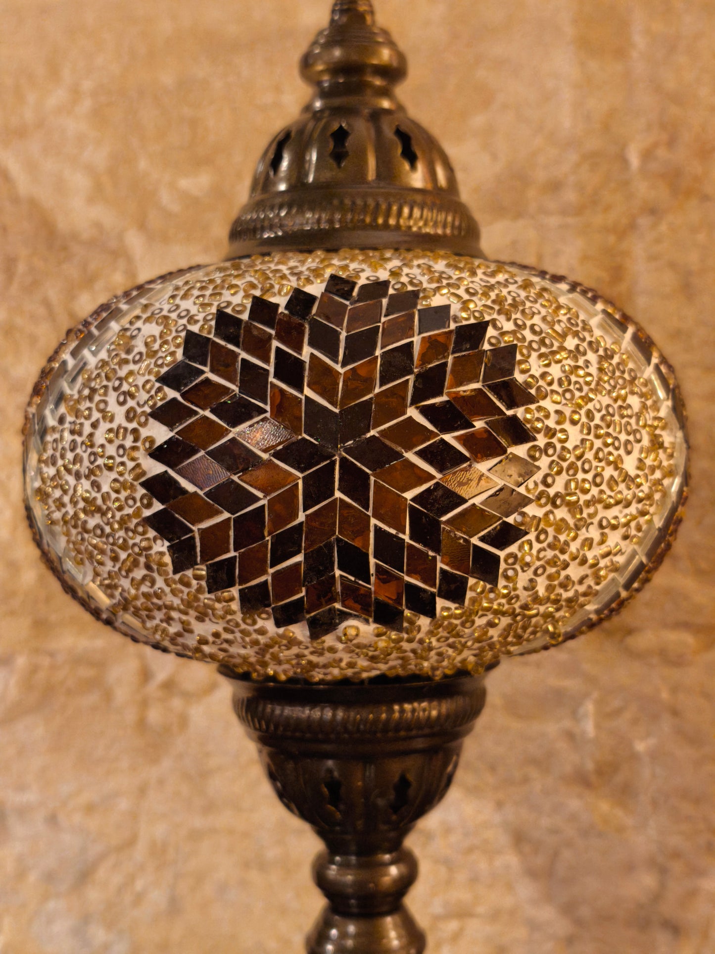 Turkish mosaic glass lamp ethnic decor 7A