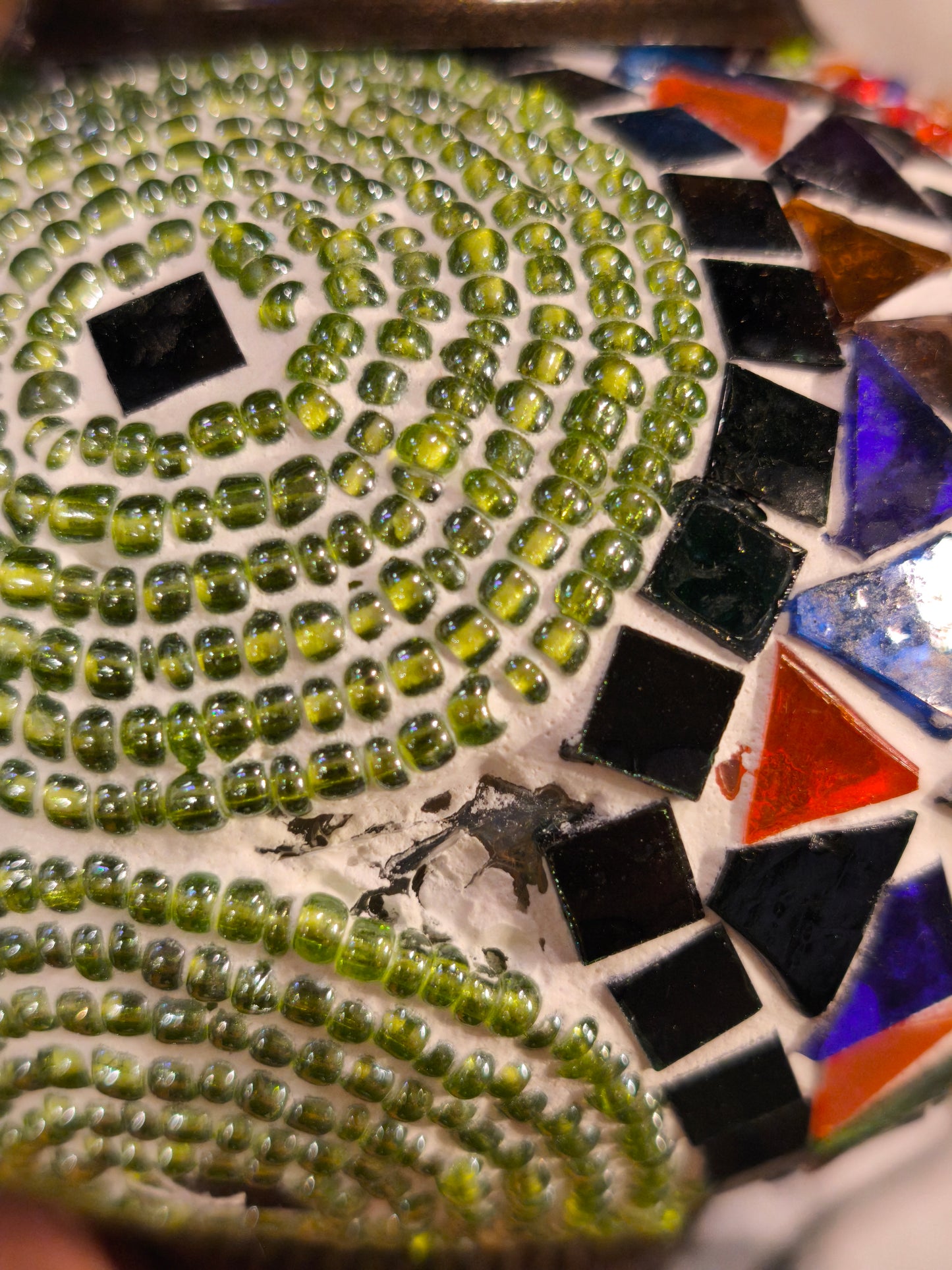 Turkish mosaic glass lamp ethnic decor 1A