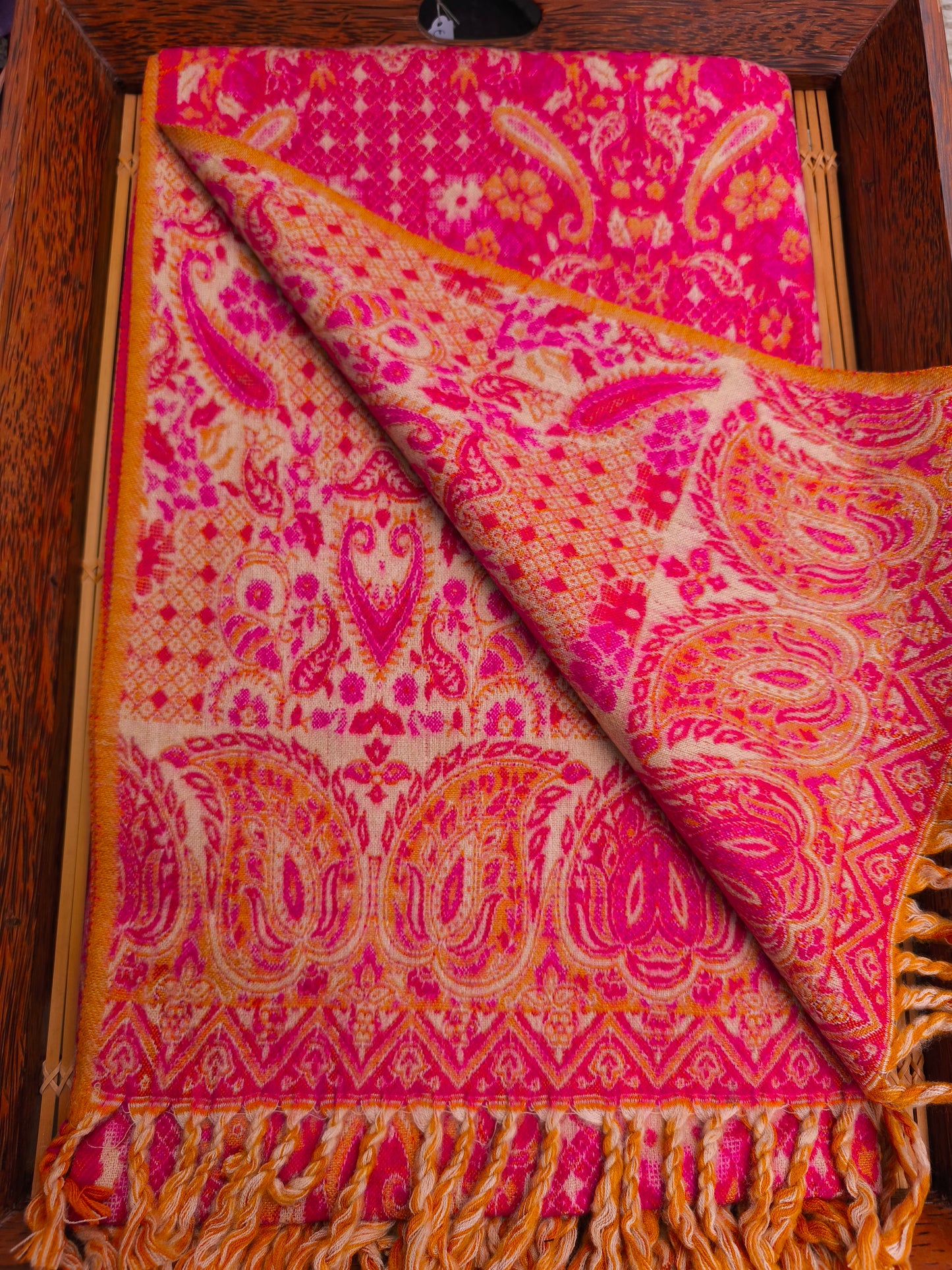 Warm Tibetan Yak Wool Shawl Scarf Stole Pashmina Blanket 75A