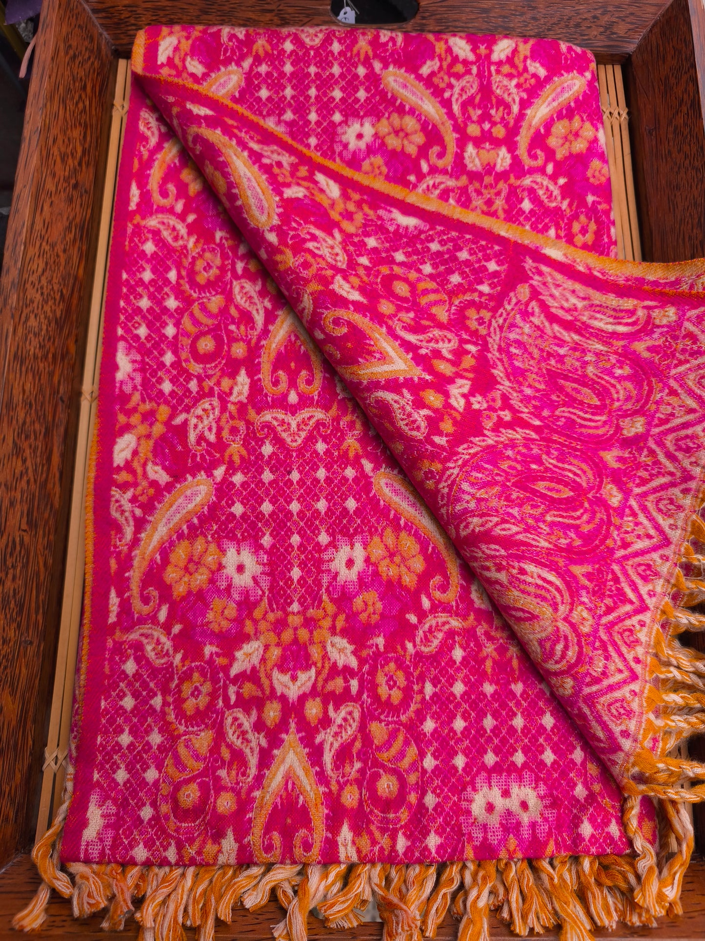 Warm Tibetan Yak Wool Shawl Scarf Stole Pashmina Blanket 75A