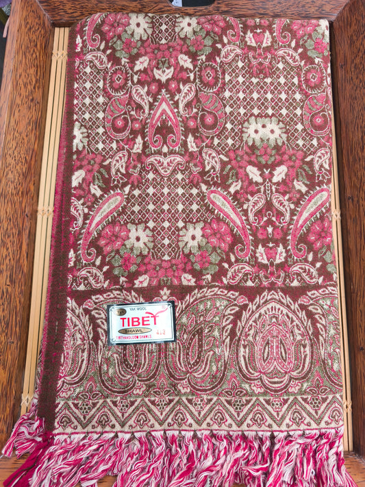 Warmer tibetischer Yak-Wollschal, Stola, Pashmina-Decke, 75A
