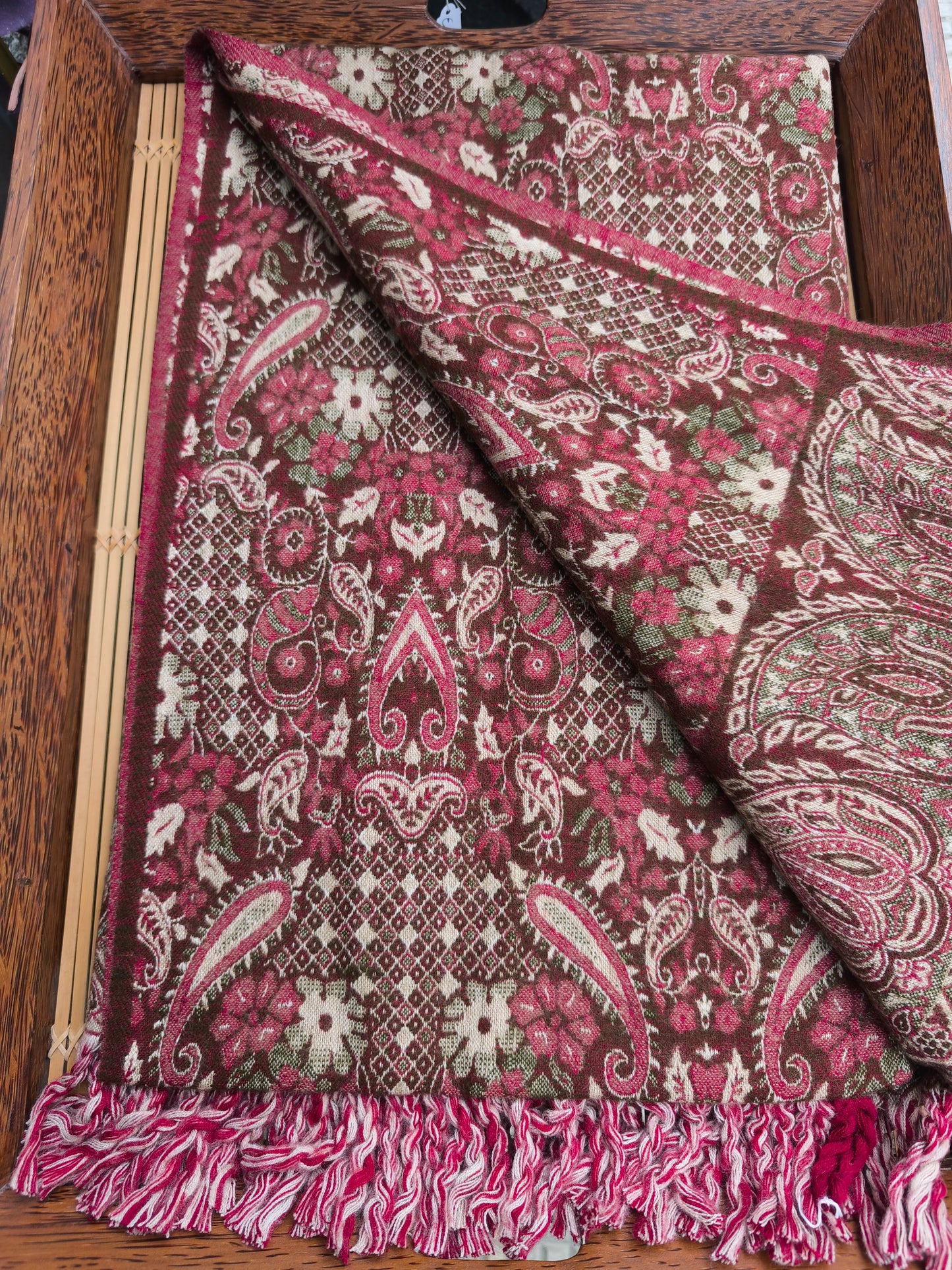 Warm Tibetan Yak Wool Shawl Scarf Stole Pashmina Blanket 75A