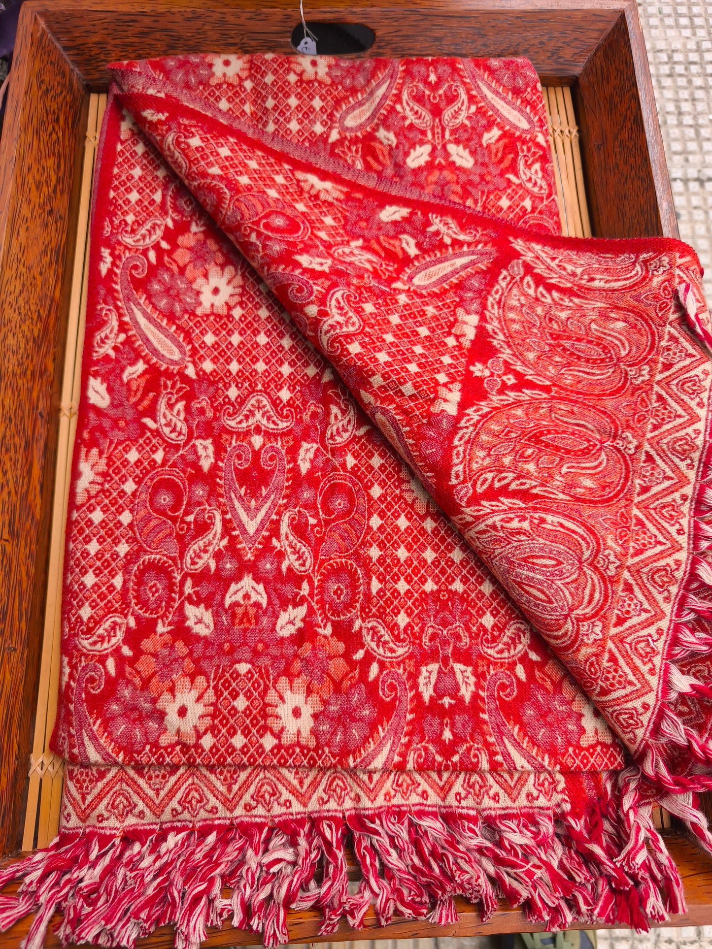 Warm Tibetan Yak Wool Shawl Scarf Stole Pashmina Blanket 75A