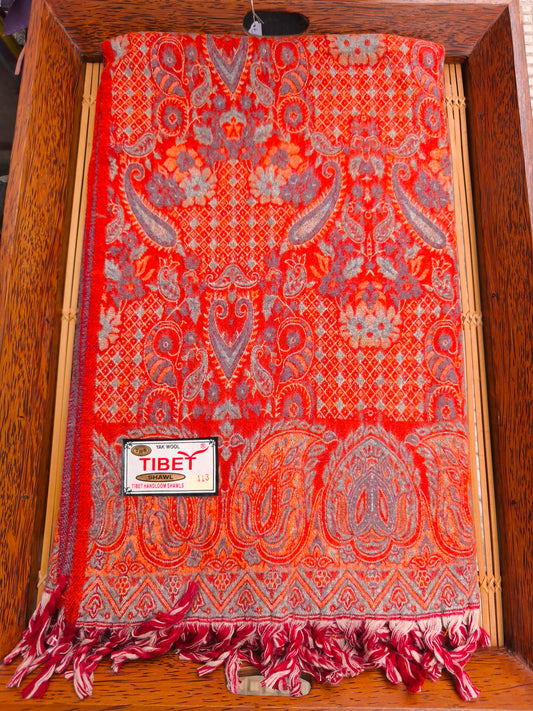 Warmer tibetischer Yak-Wollschal, Stola, Pashmina-Decke, 75A