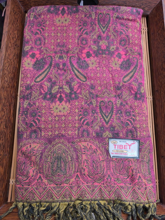 Warmer tibetischer Yak-Wollschal, Stola, Pashmina-Decke, 75A