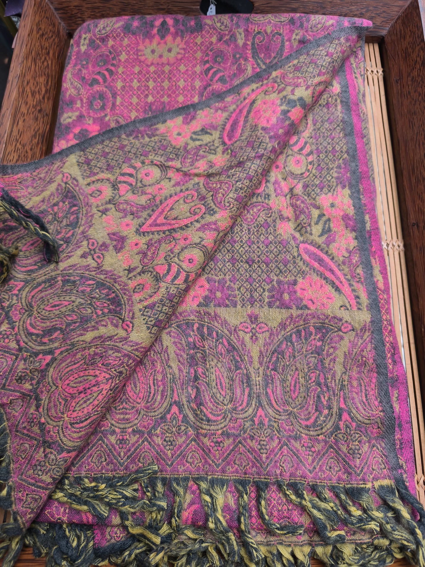 Warm Tibetan Yak Wool Shawl Scarf Stole Pashmina Blanket 75A