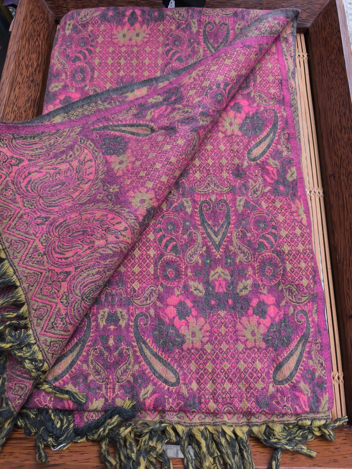 Warm Tibetan Yak Wool Shawl Scarf Stole Pashmina Blanket 75A