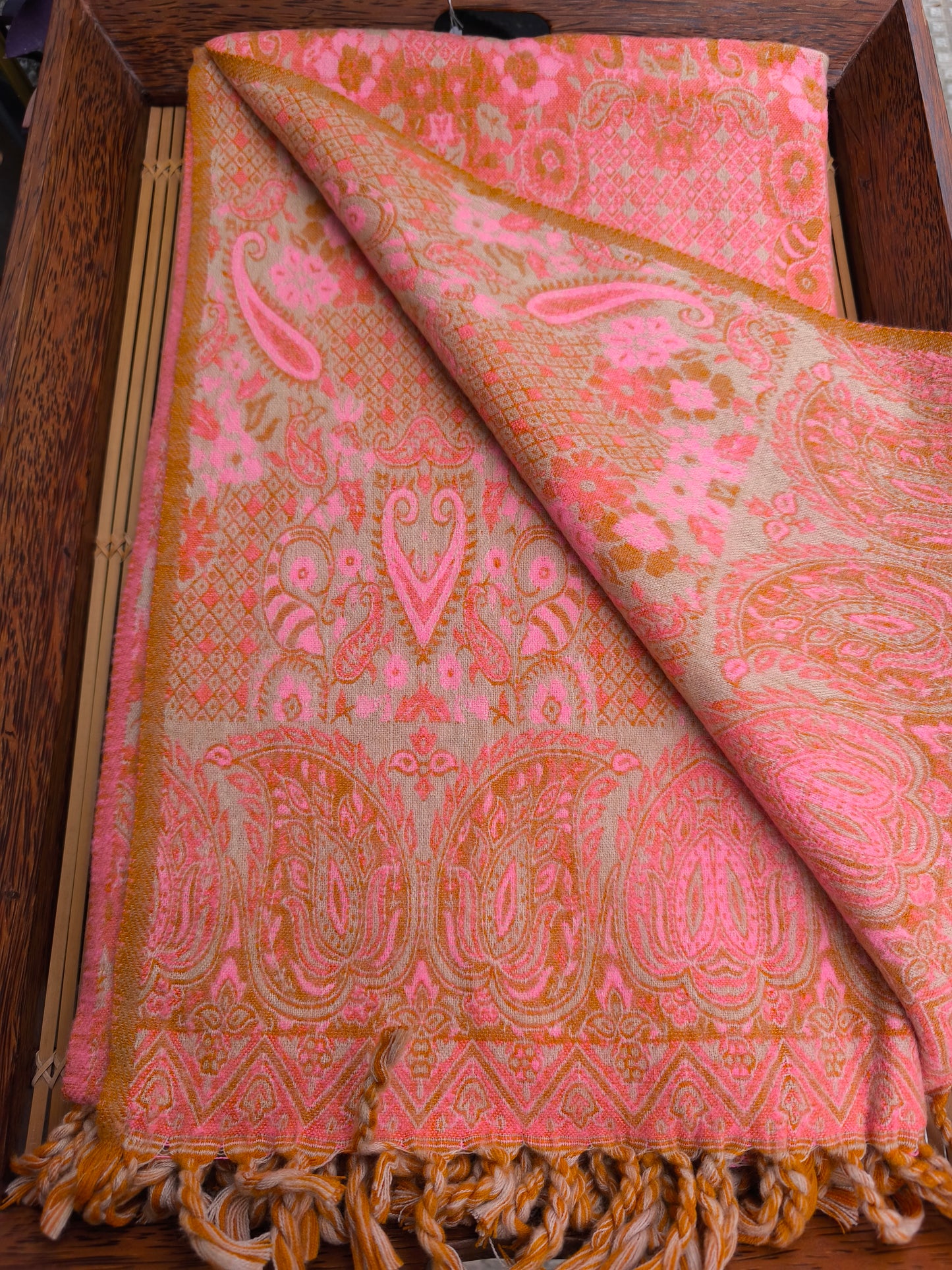 Warm Tibetan Yak Wool Shawl Scarf Stole Pashmina Blanket 75A