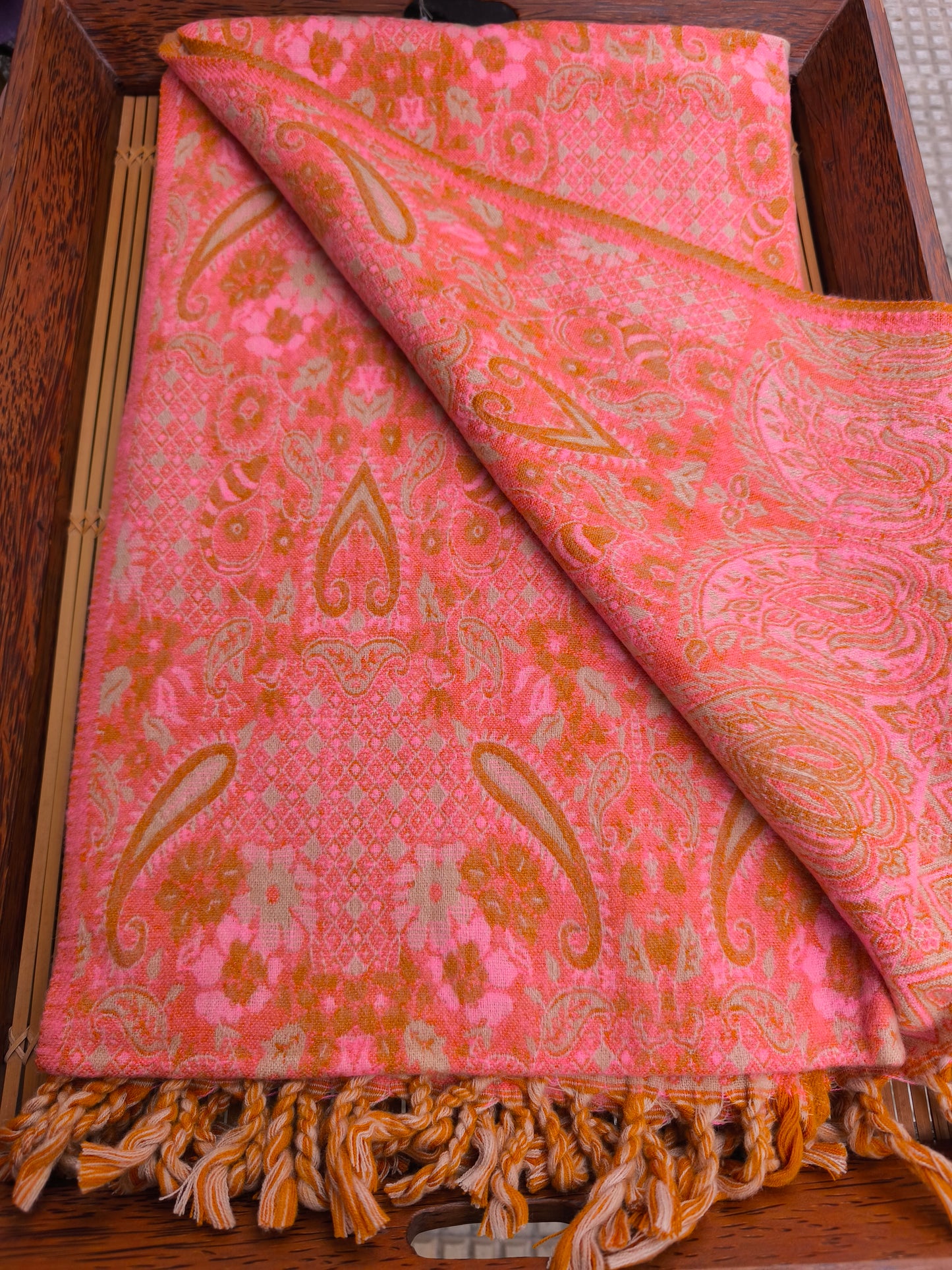 Warm Tibetan Yak Wool Shawl Scarf Stole Pashmina Blanket 75A