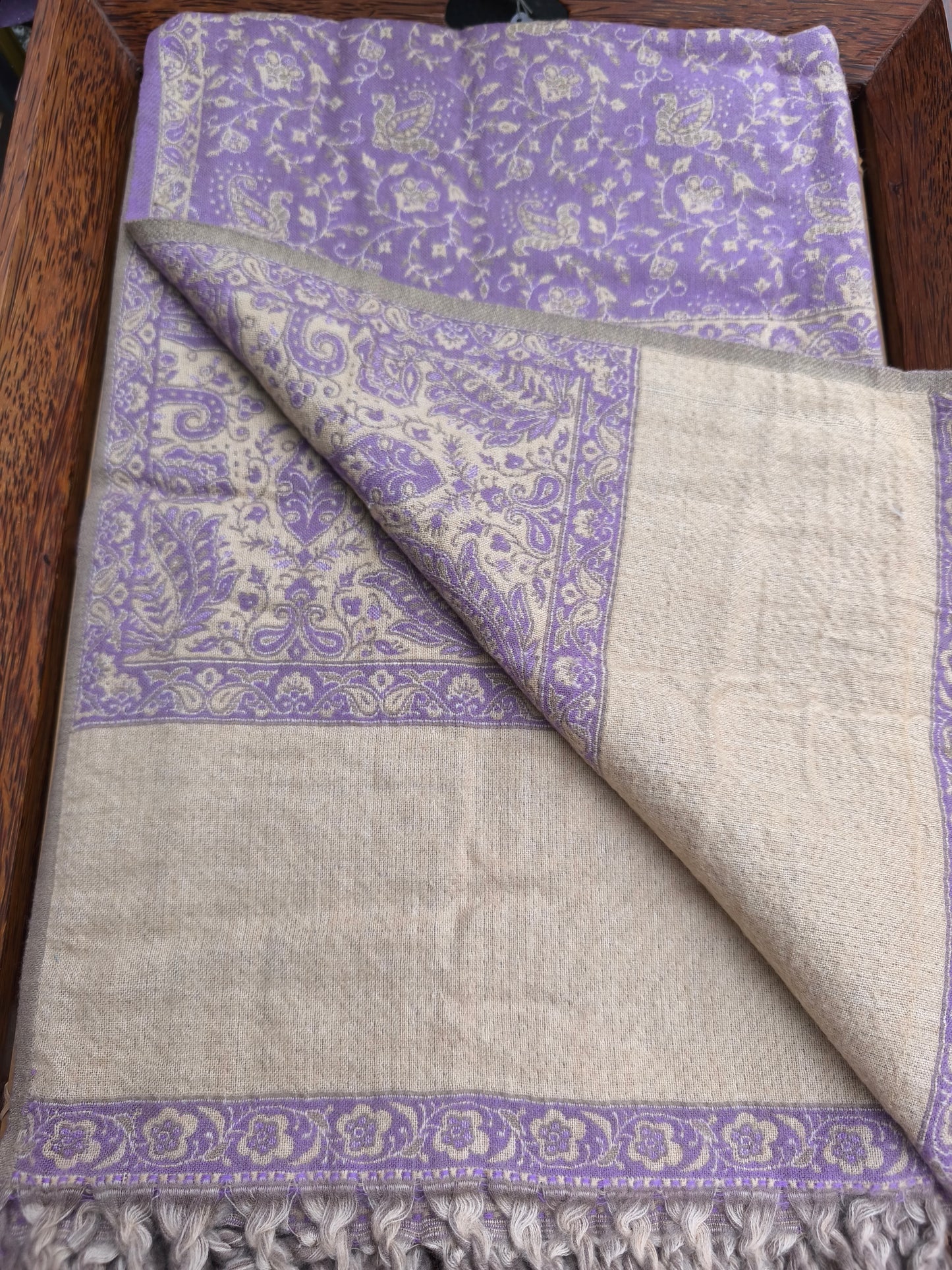 Warm Tibetan Yak Wool Shawl Scarf Stole Pashmina Blanket 75A