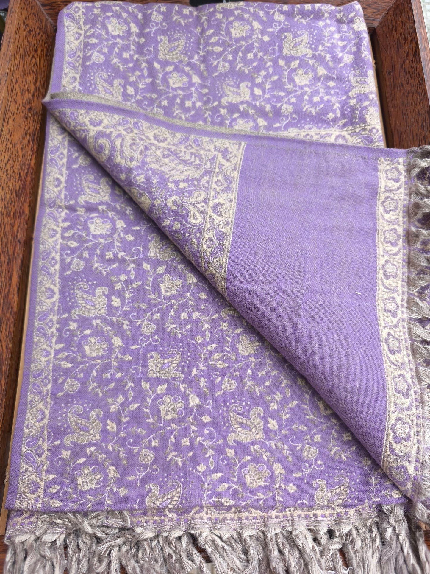 Warm Tibetan Yak Wool Shawl Scarf Stole Pashmina Blanket 75A