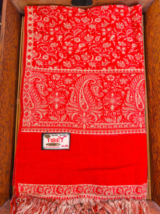 Warm Tibetan Yak Wool Shawl Scarf Stole Pashmina Blanket 75A