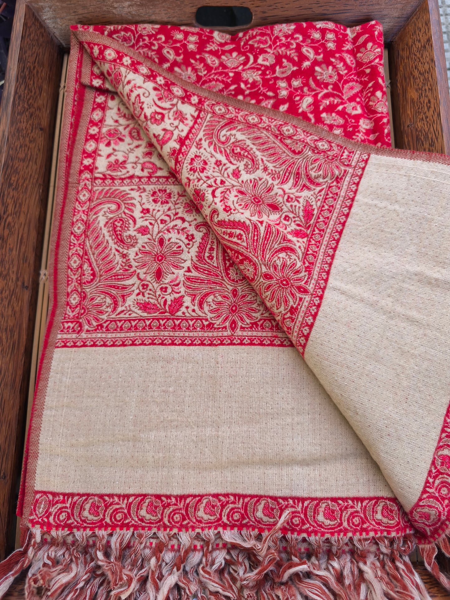 Warm Tibetan Yak Wool Shawl Scarf Stole Pashmina Blanket 75A