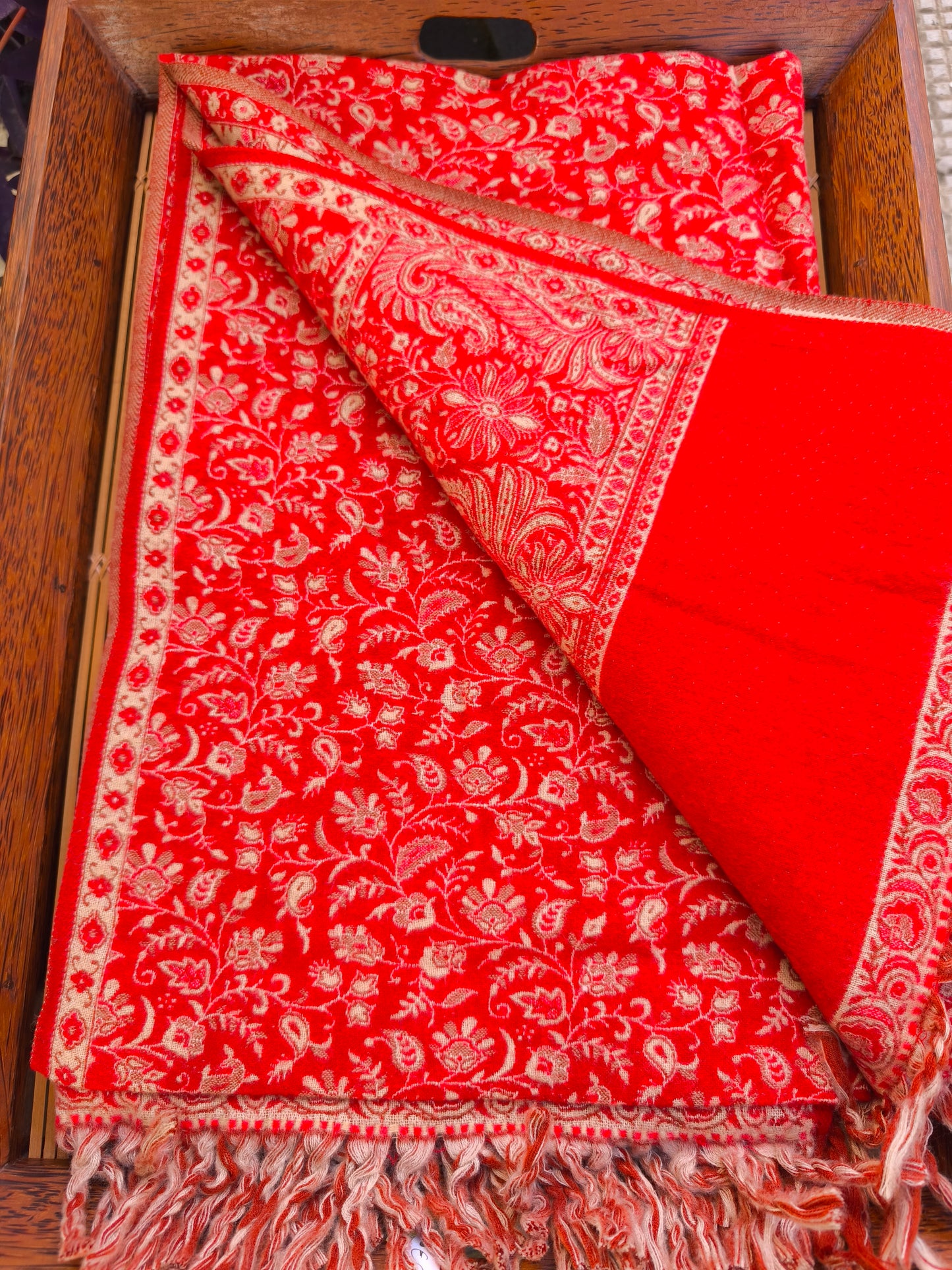 Warm Tibetan Yak Wool Shawl Scarf Stole Pashmina Blanket 75A