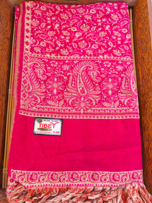 Warmer tibetischer Yak-Wollschal, Stola, Pashmina-Decke, 75A