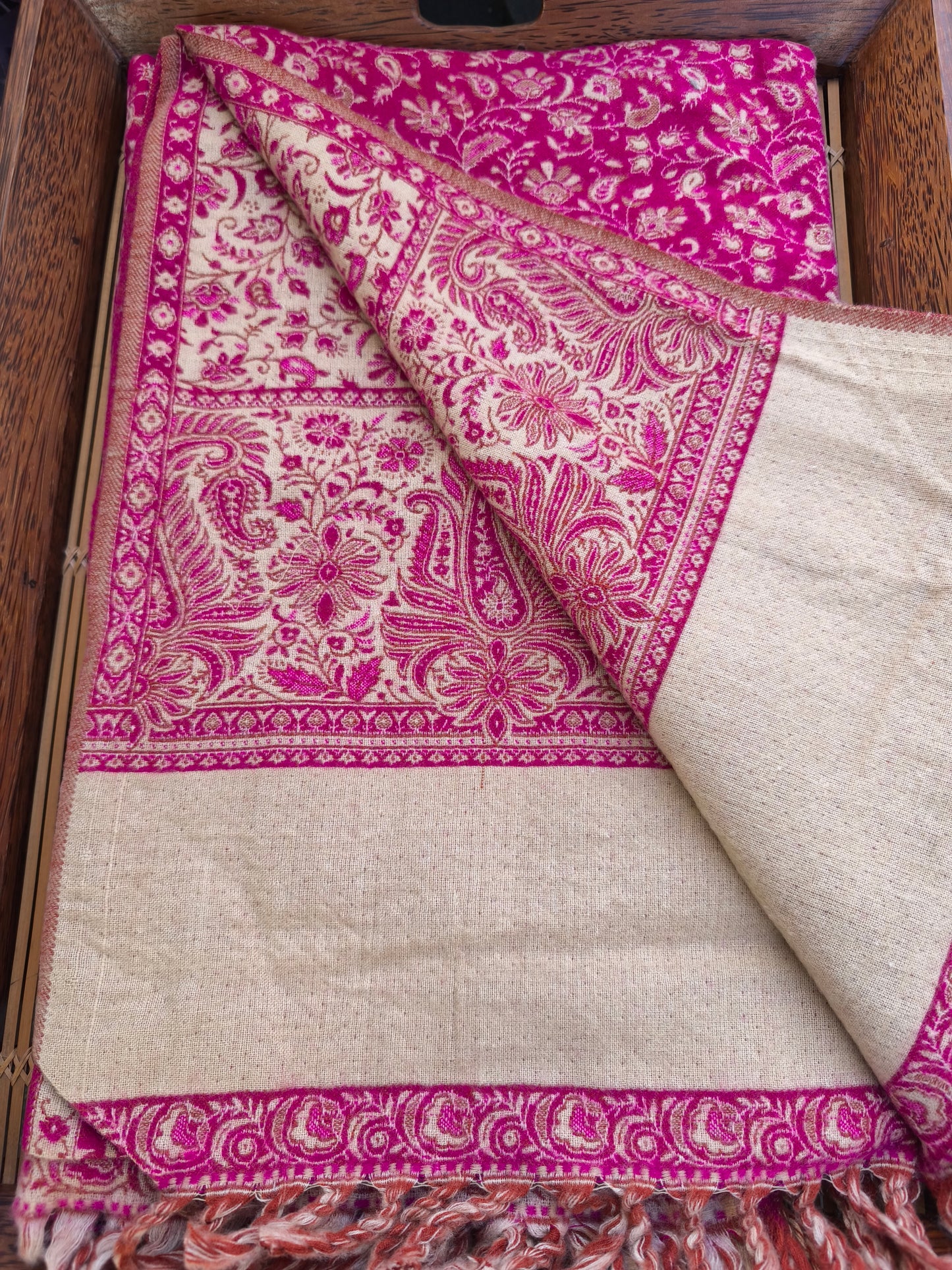 Warm Tibetan Yak Wool Shawl Scarf Stole Pashmina Blanket 75A