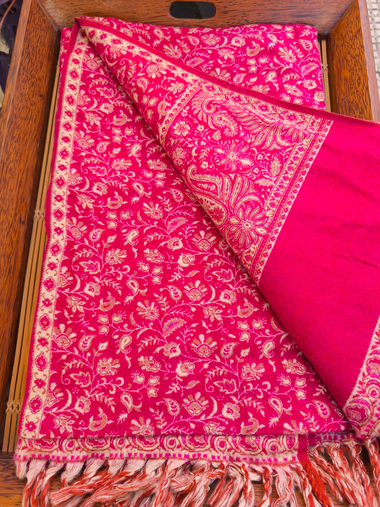 Warm Tibetan Yak Wool Shawl Scarf Stole Pashmina Blanket 75A