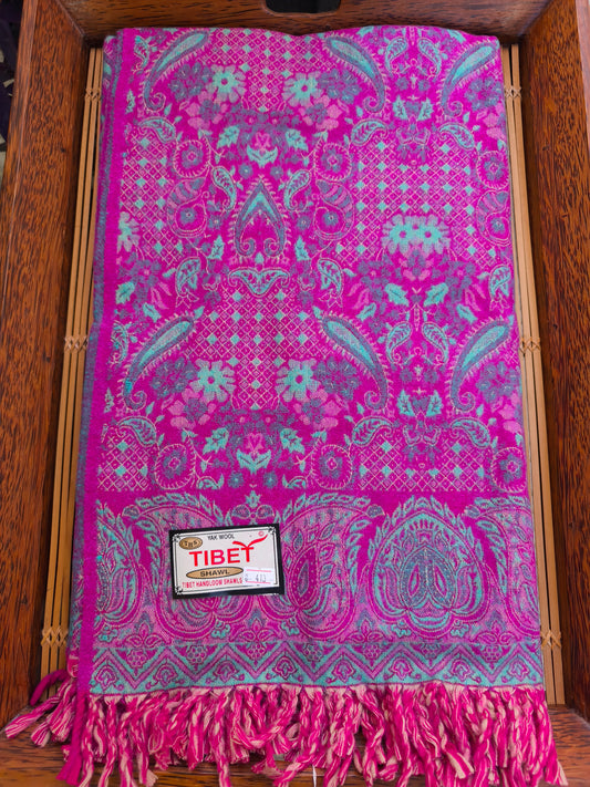 Warmer tibetischer Yak-Wollschal, Stola, Pashmina-Decke, 75A