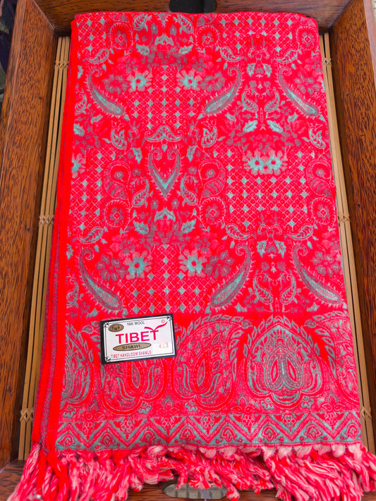 Warmer tibetischer Yak-Wollschal, Stola, Pashmina-Decke, 75A