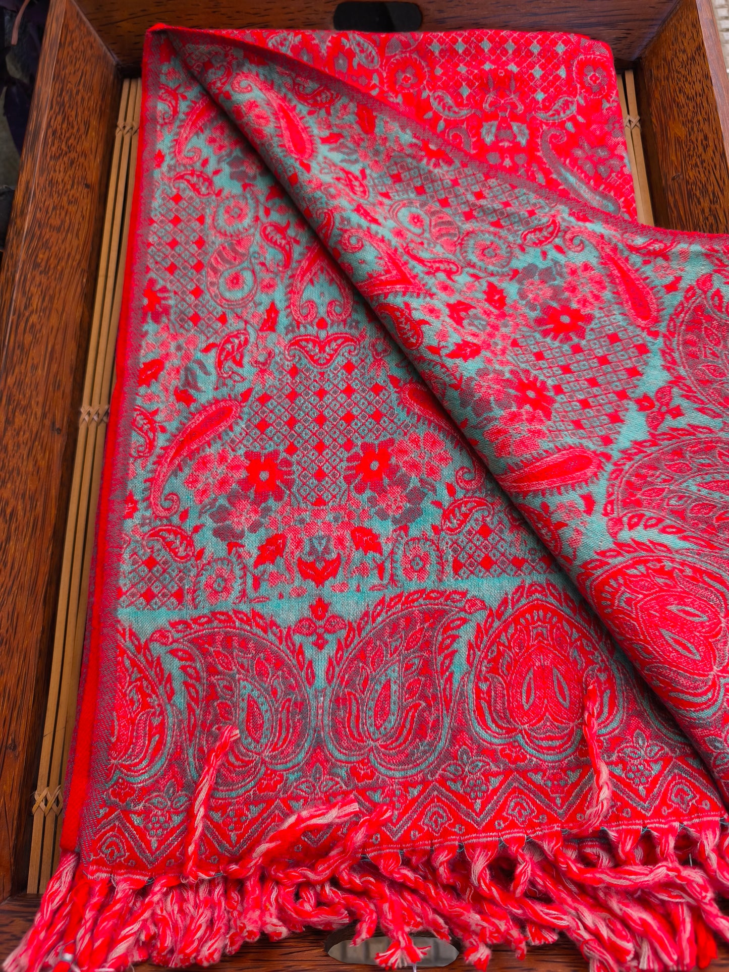 Warm Tibetan Yak Wool Shawl Scarf Stole Pashmina Blanket 75A