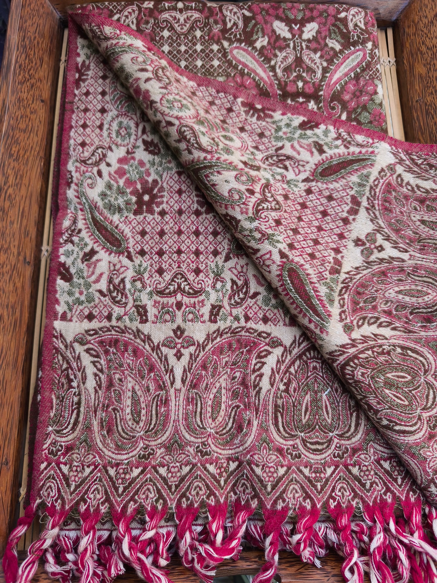 Warm Tibetan Yak Wool Shawl Scarf Stole Pashmina Blanket 75A