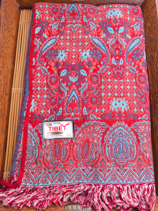 Warmer tibetischer Yak-Wollschal, Stola, Pashmina-Decke, 75A