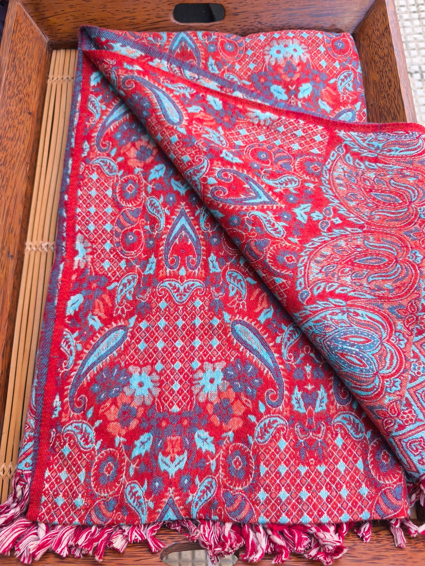 Warm Tibetan Yak Wool Shawl Scarf Stole Pashmina Blanket 75A