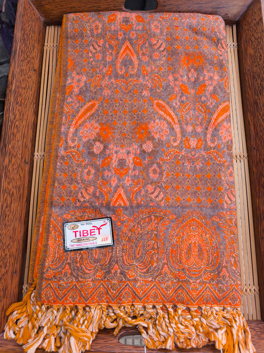 Warm Tibetan Yak Wool Shawl Scarf Stole Pashmina Blanket 75A