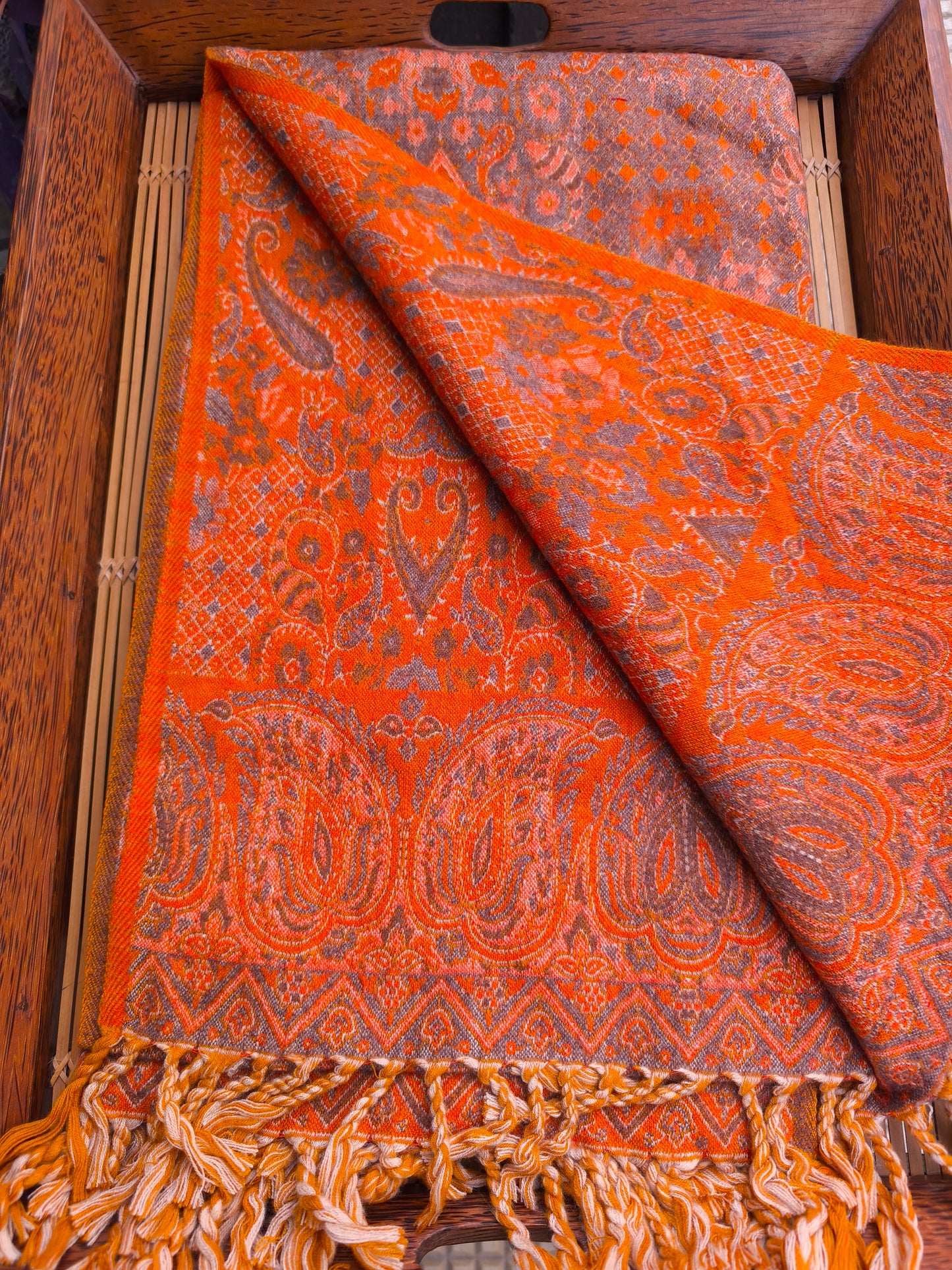 Warm Tibetan Yak Wool Shawl Scarf Stole Pashmina Blanket 75A