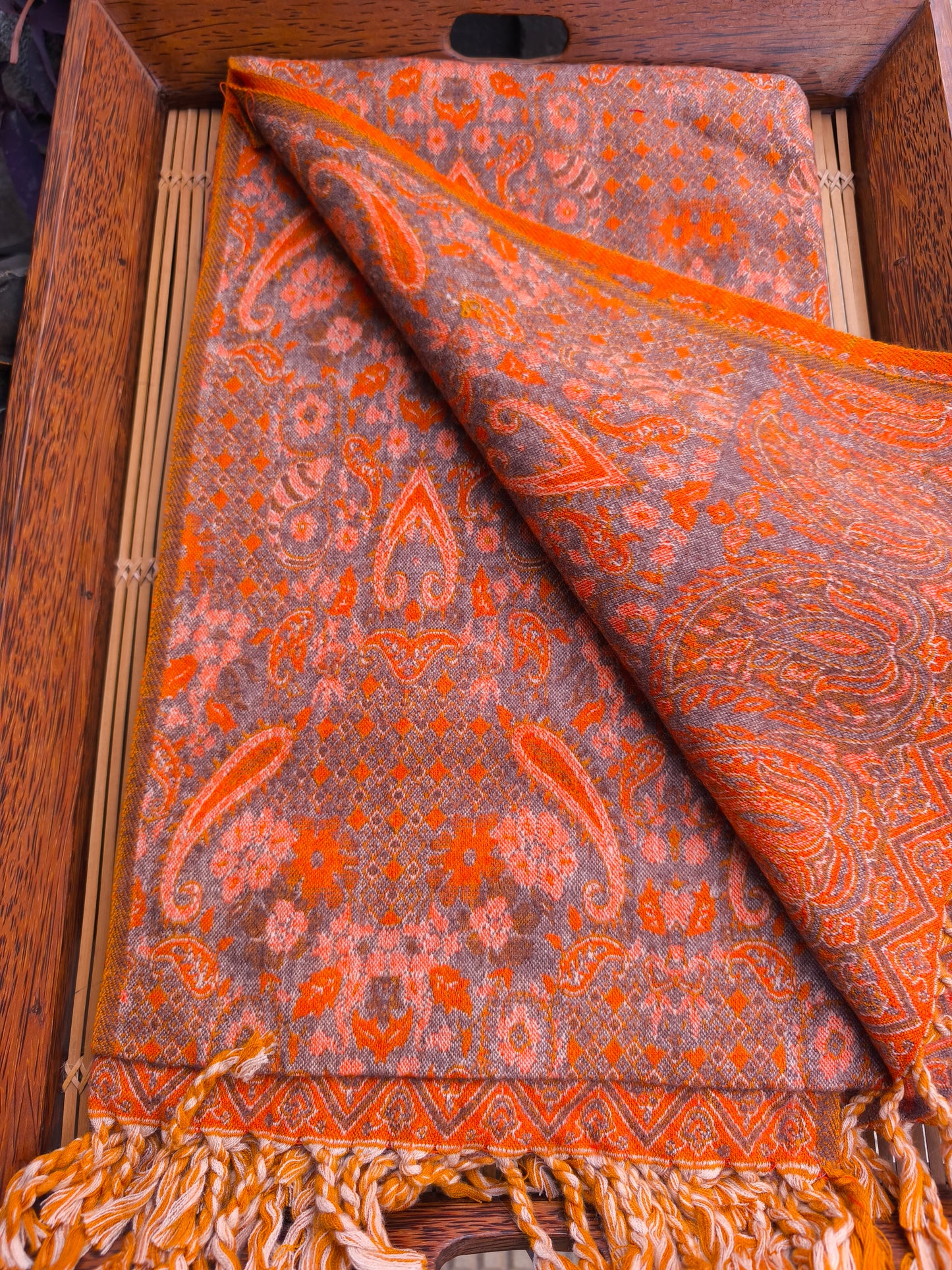 Warm Tibetan Yak Wool Shawl Scarf Stole Pashmina Blanket 75A