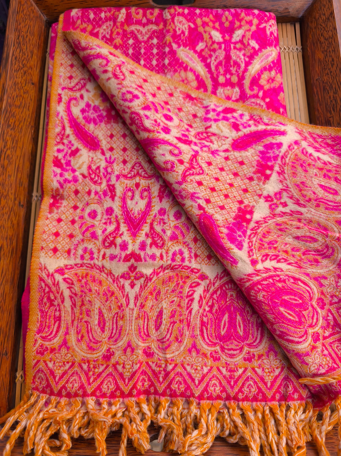 Warm Tibetan Yak Wool Shawl Scarf Stole Pashmina Blanket 75A