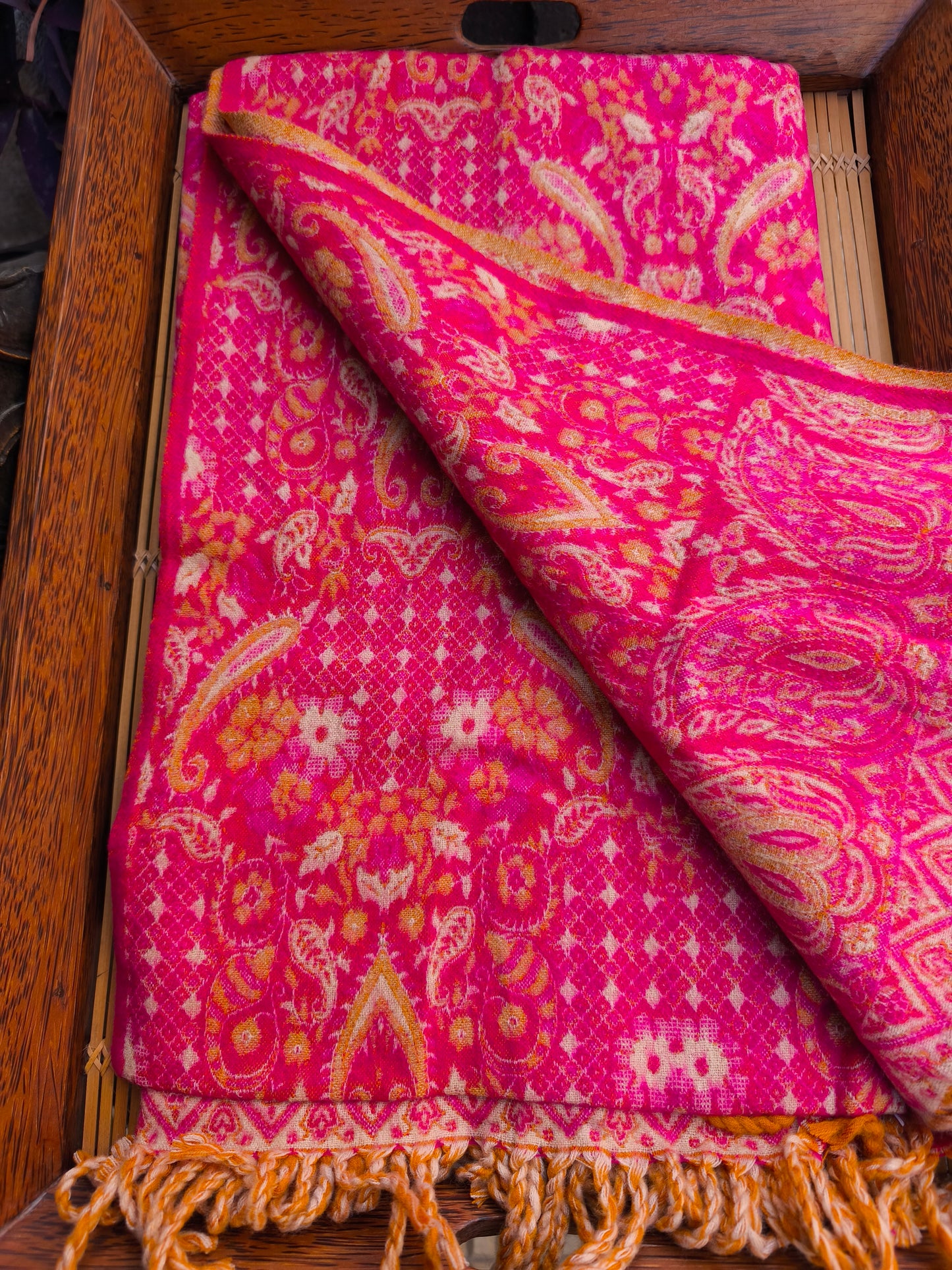 Warm Tibetan Yak Wool Shawl Scarf Stole Pashmina Blanket 75A