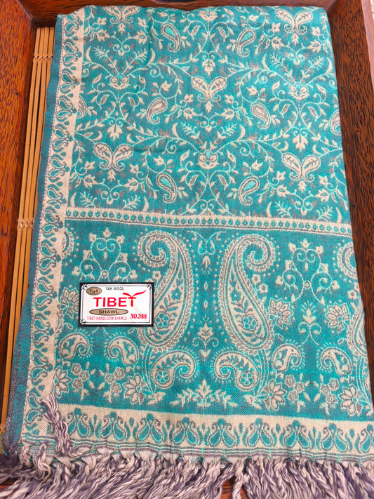 Scialle sciarpa stola Pashmina coperta lana di Yak calda Tibet 113A