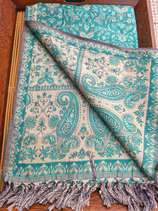 Scialle sciarpa stola Pashmina coperta lana di Yak calda Tibet 113A