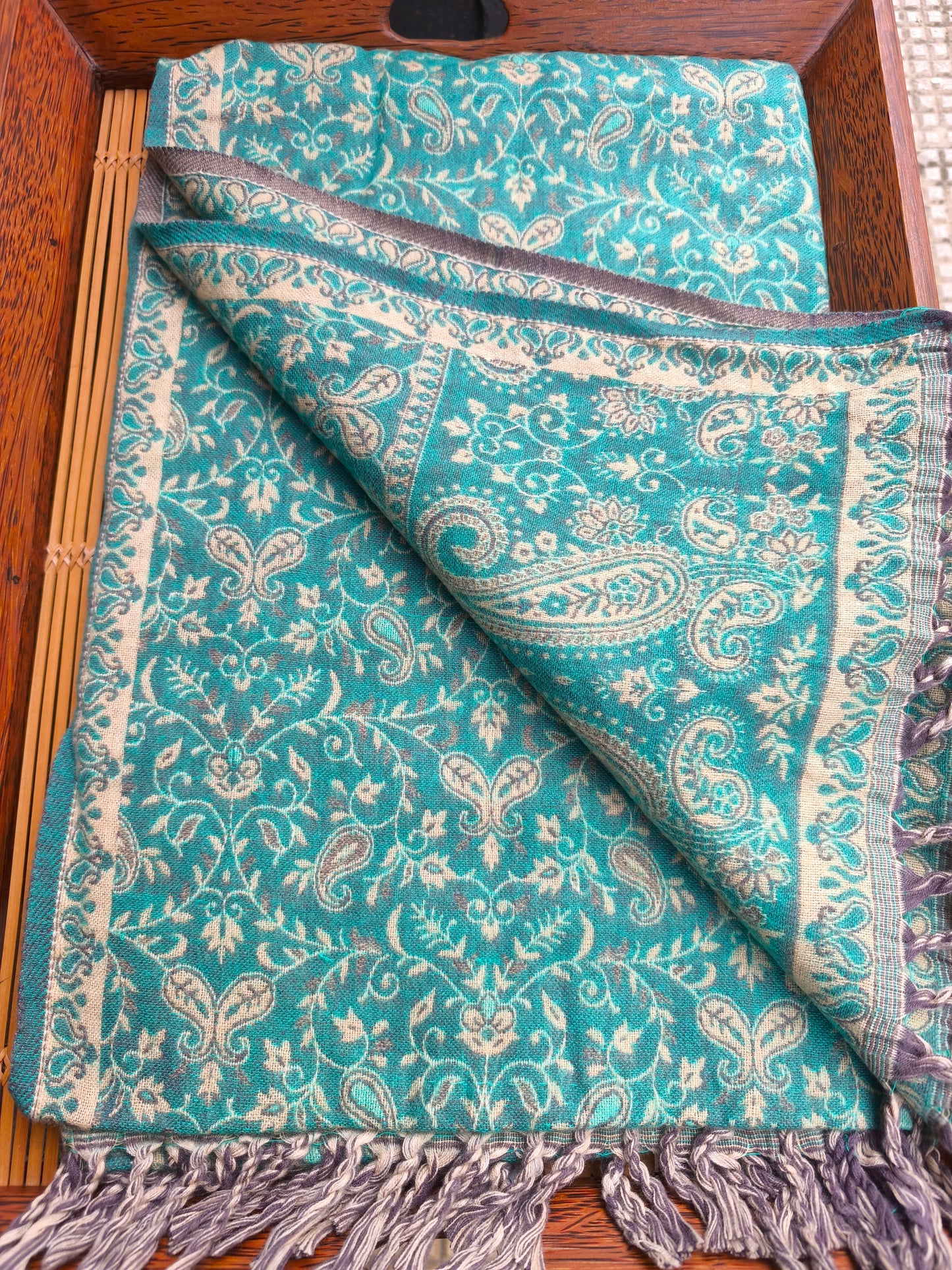 Warm Tibetan Yak Wool Shawl Scarf Stole Pashmina Blanket 75A