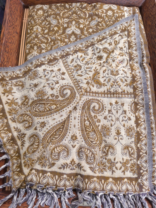 Scialle sciarpa stola Pashmina coperta lana di Yak calda Tibet 115A