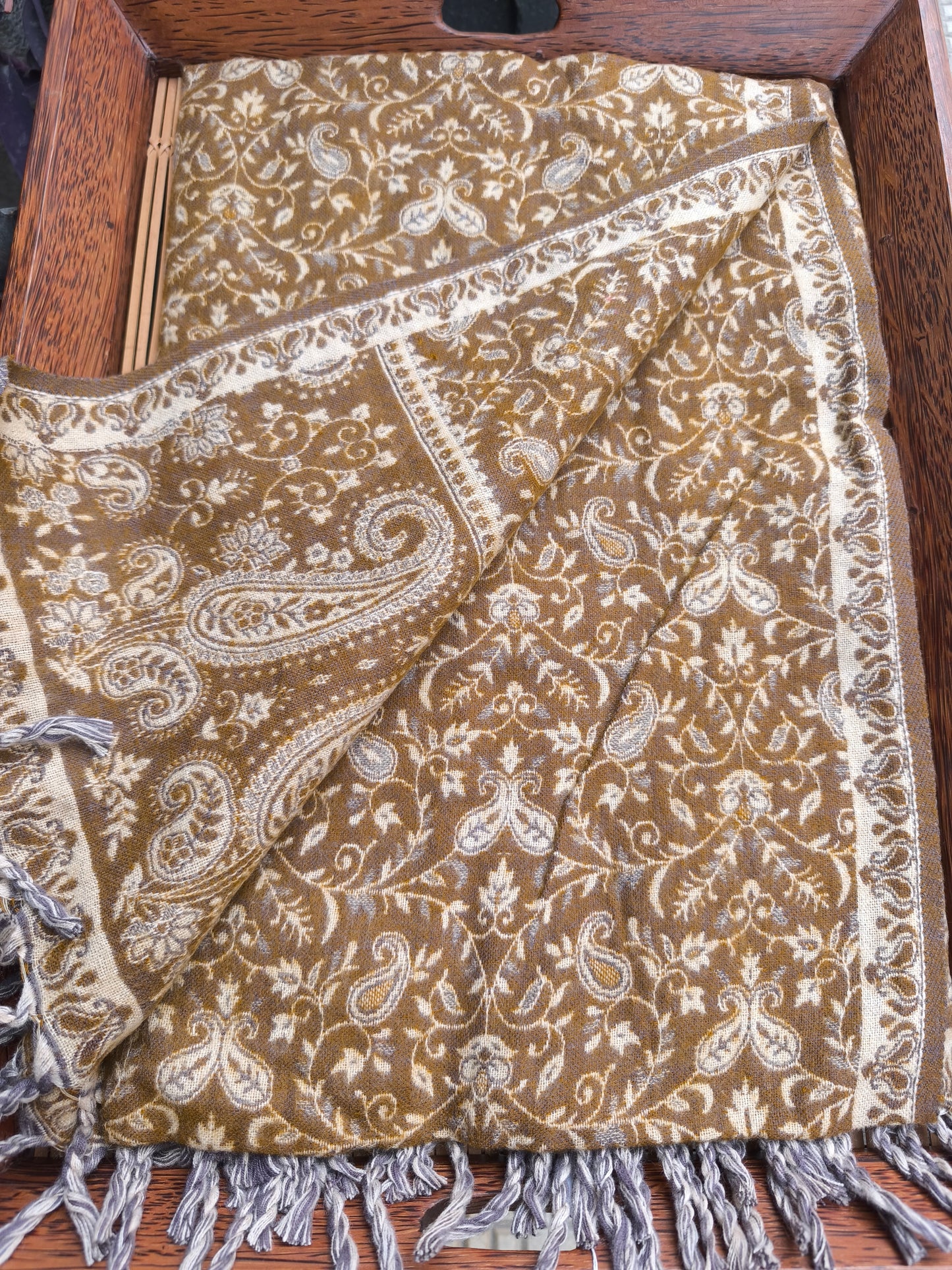 Warm Tibetan Yak Wool Shawl Scarf Stole Pashmina Blanket 75A