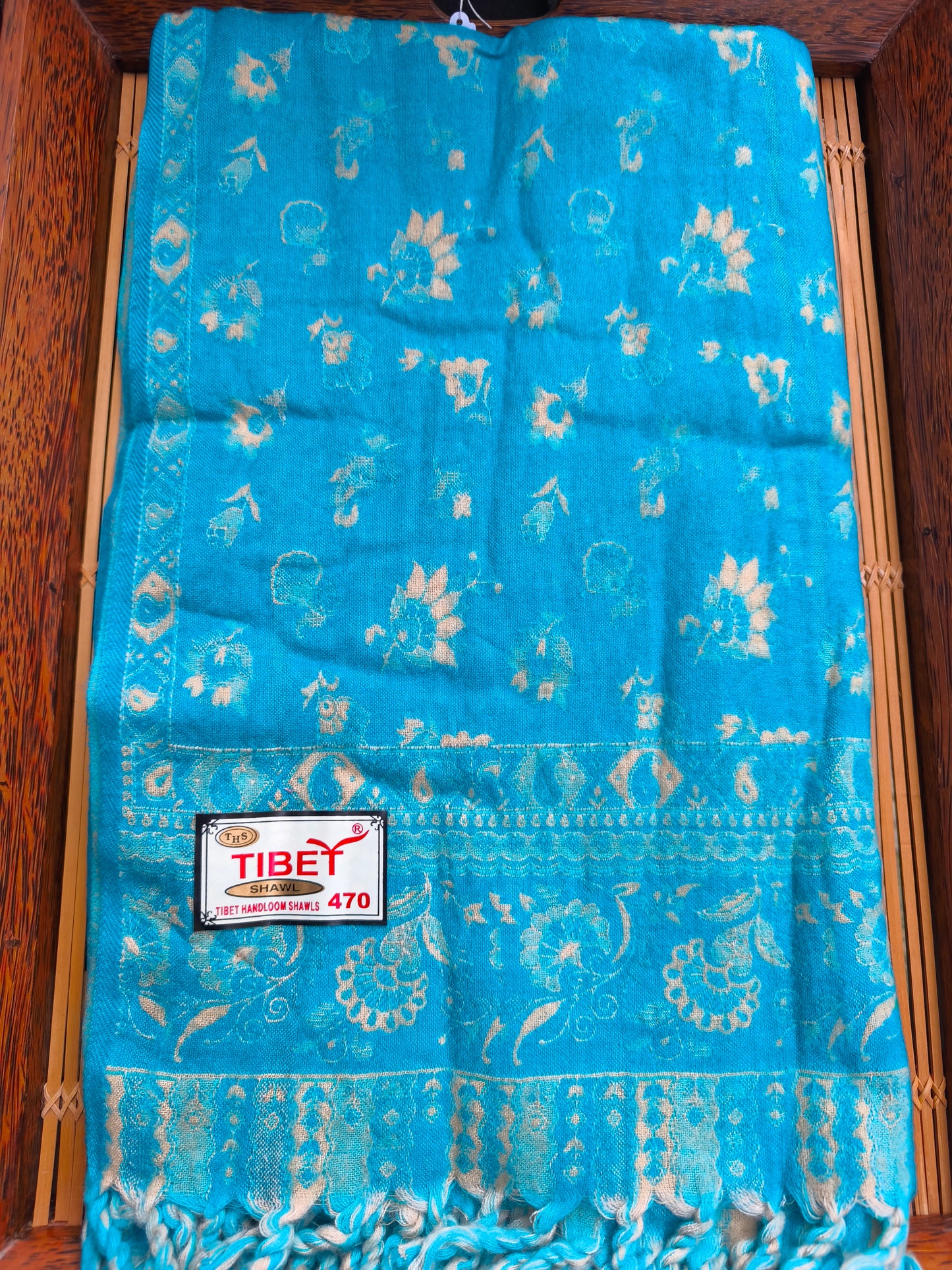 Warm Tibetan Yak Wool Shawl Scarf Stole Pashmina Blanket 116A