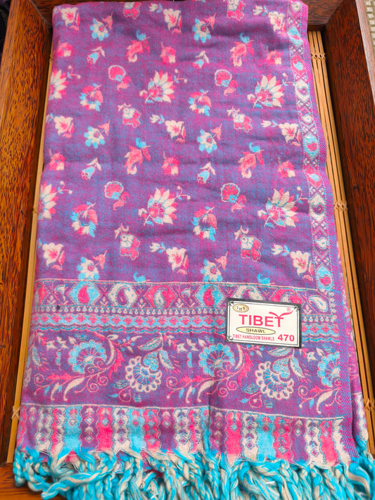 Warmer Schal/Stola aus tibetischer Yakwolle, Pashmina-Decke, 120A