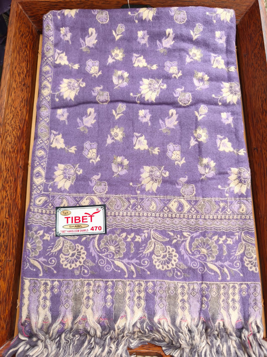 Warmer Schal/Stola/Pashmina-Decke aus tibetischer Yakwolle 122A