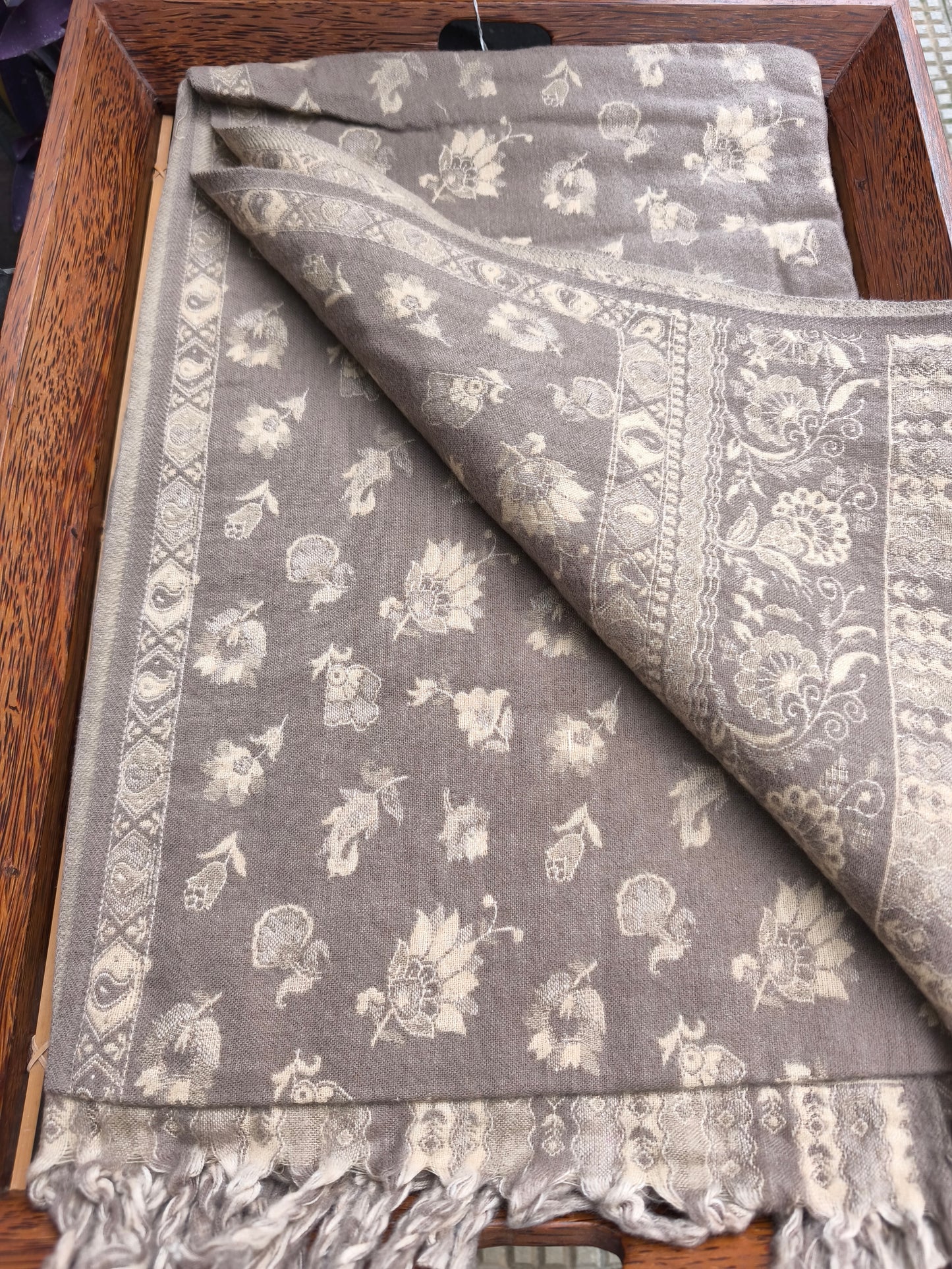 Warm Tibetan Yak Wool Shawl Scarf Stole Pashmina Blanket 123A