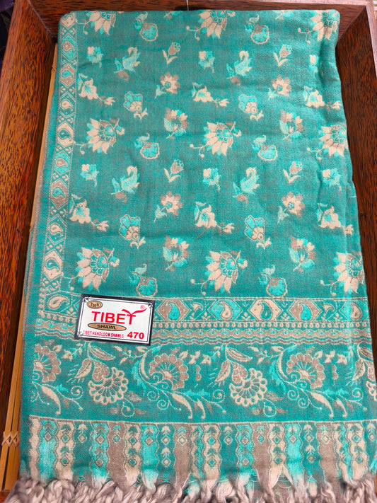 Warm Tibetan Yak Wool Shawl Scarf Stole Pashmina Blanket 124A