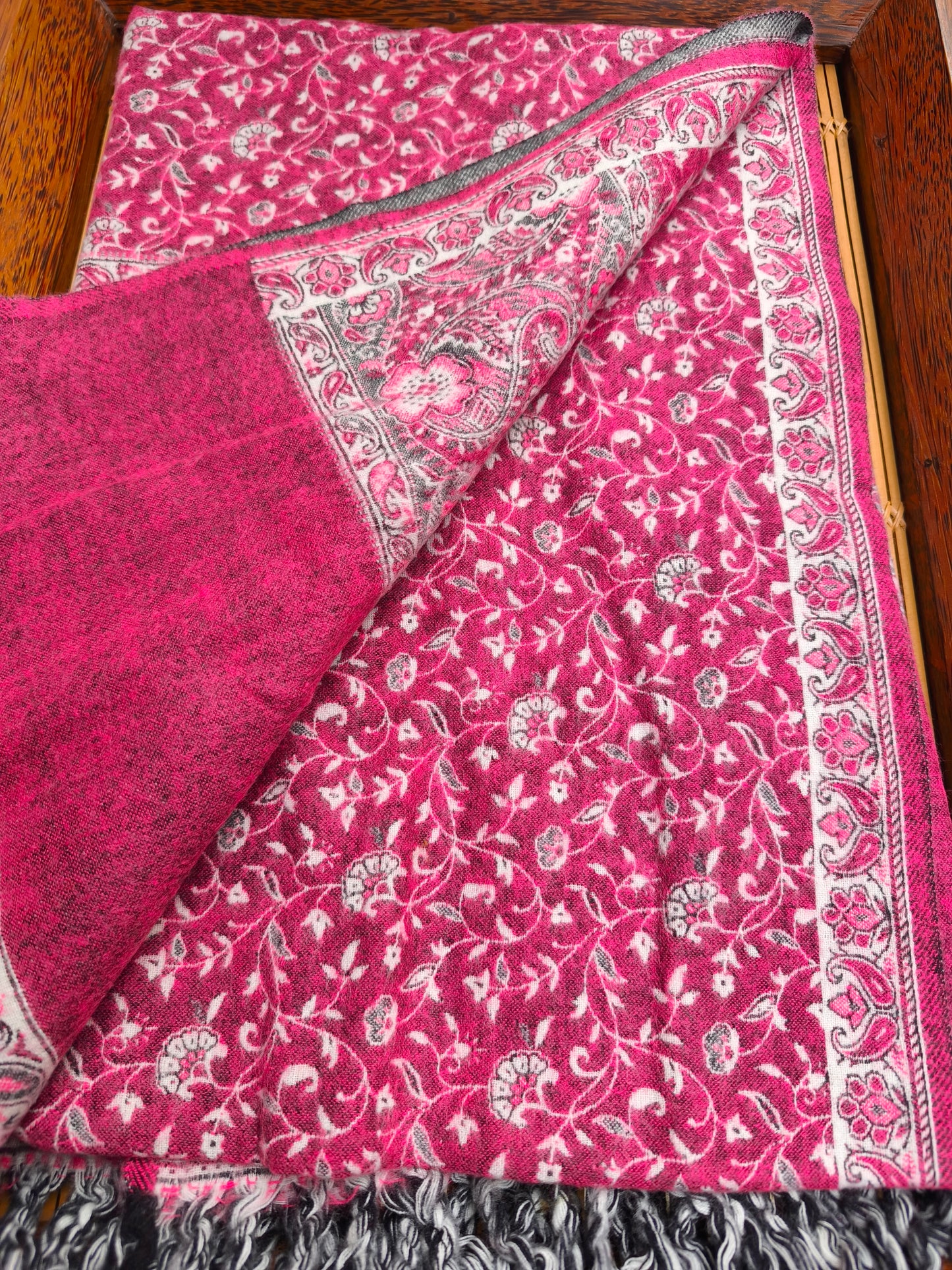 Warm Tibetan Yak Wool Shawl Scarf Stole Pashmina Blanket 126A