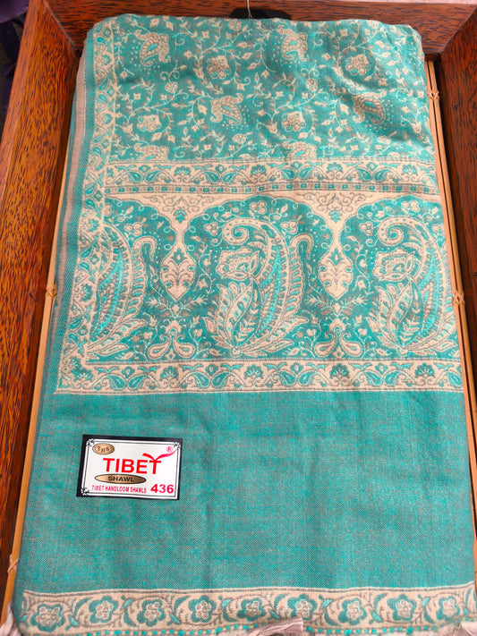 Warmer Schal/Stola aus tibetischer Yakwolle, Pashmina-Decke 128A