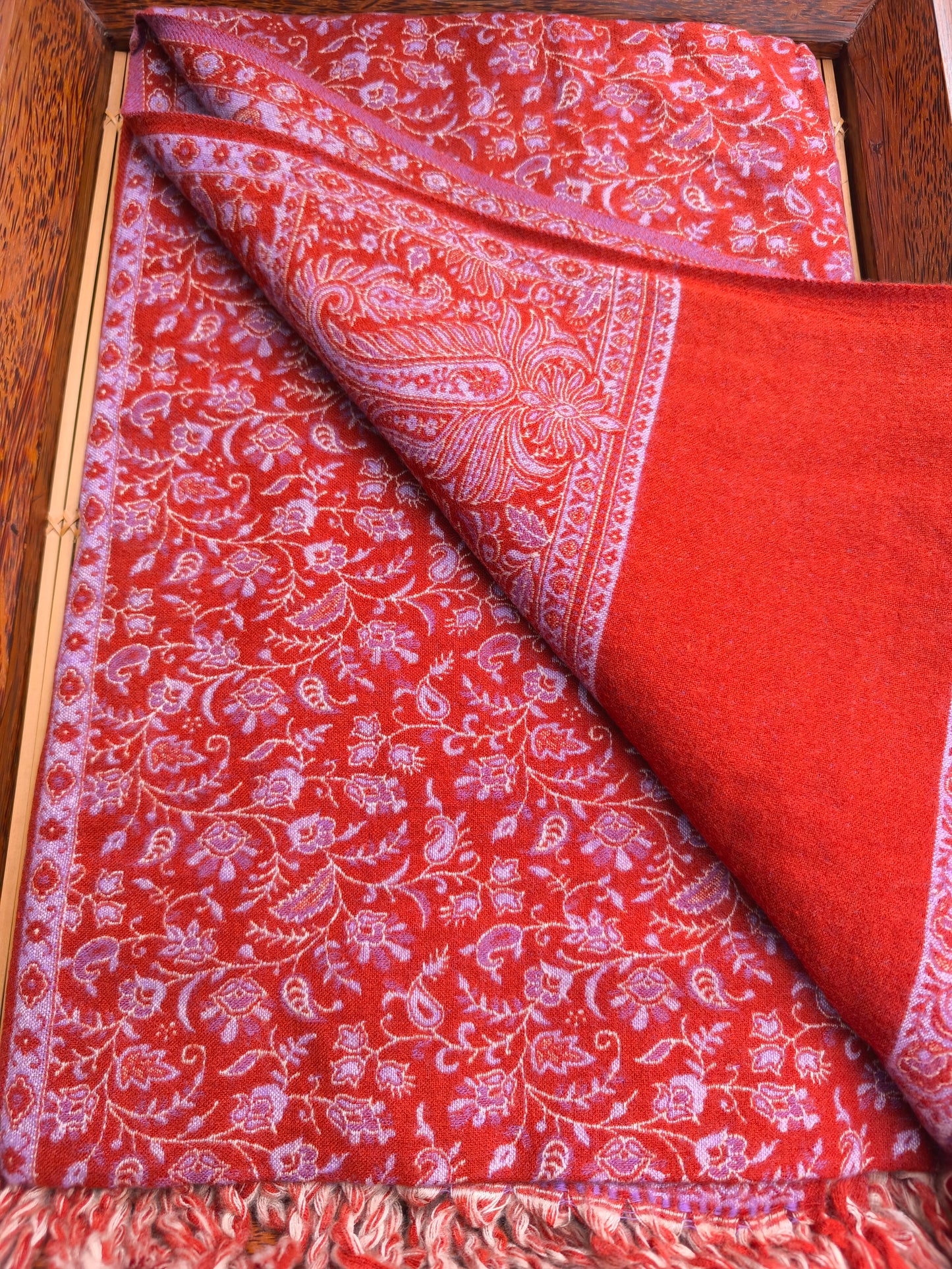 Warm Tibetan Yak Wool Shawl Scarf Stole Pashmina Blanket 129A