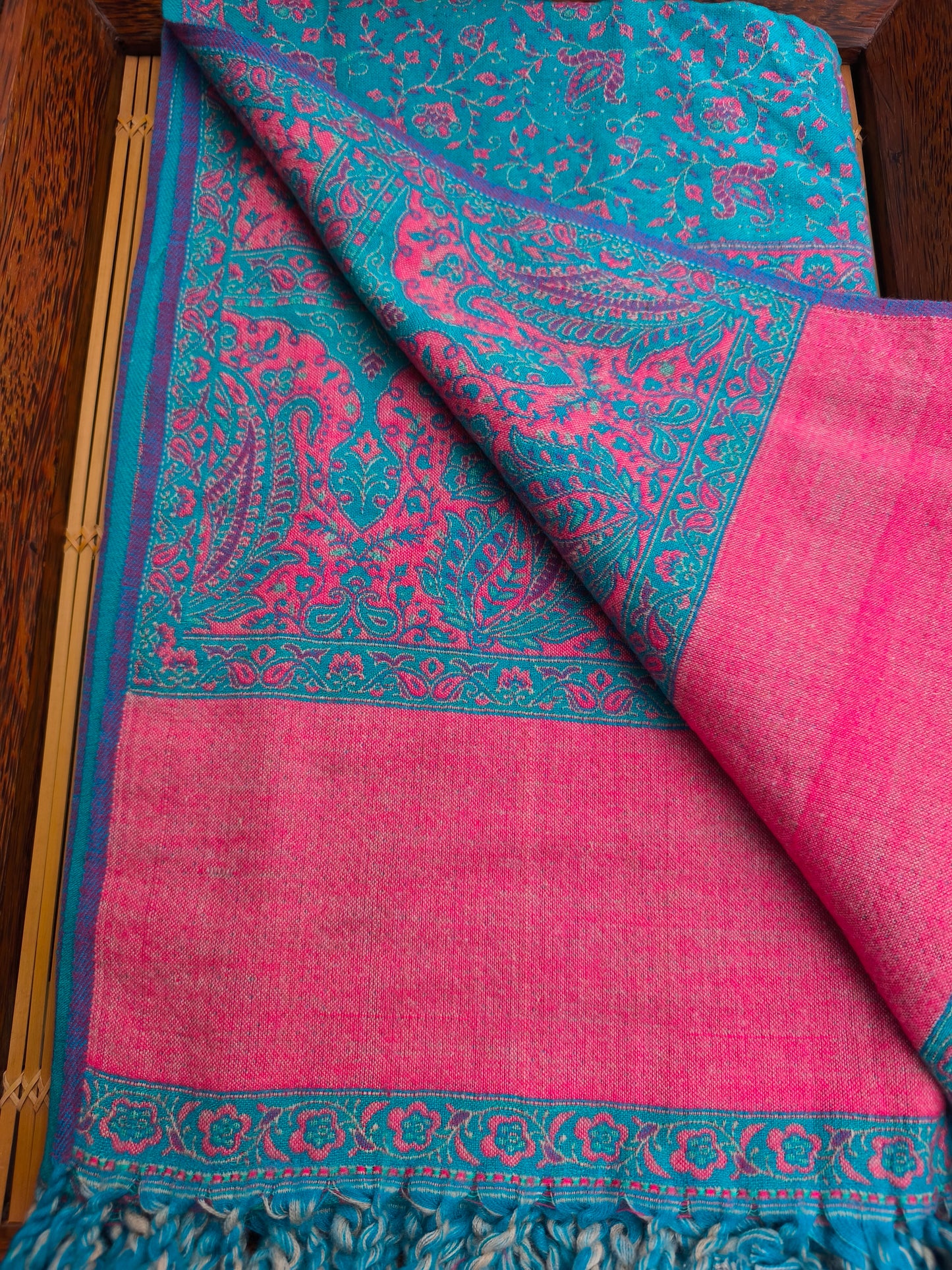 Warm Tibetan Yak Wool Shawl Scarf Stole Pashmina Blanket 130A