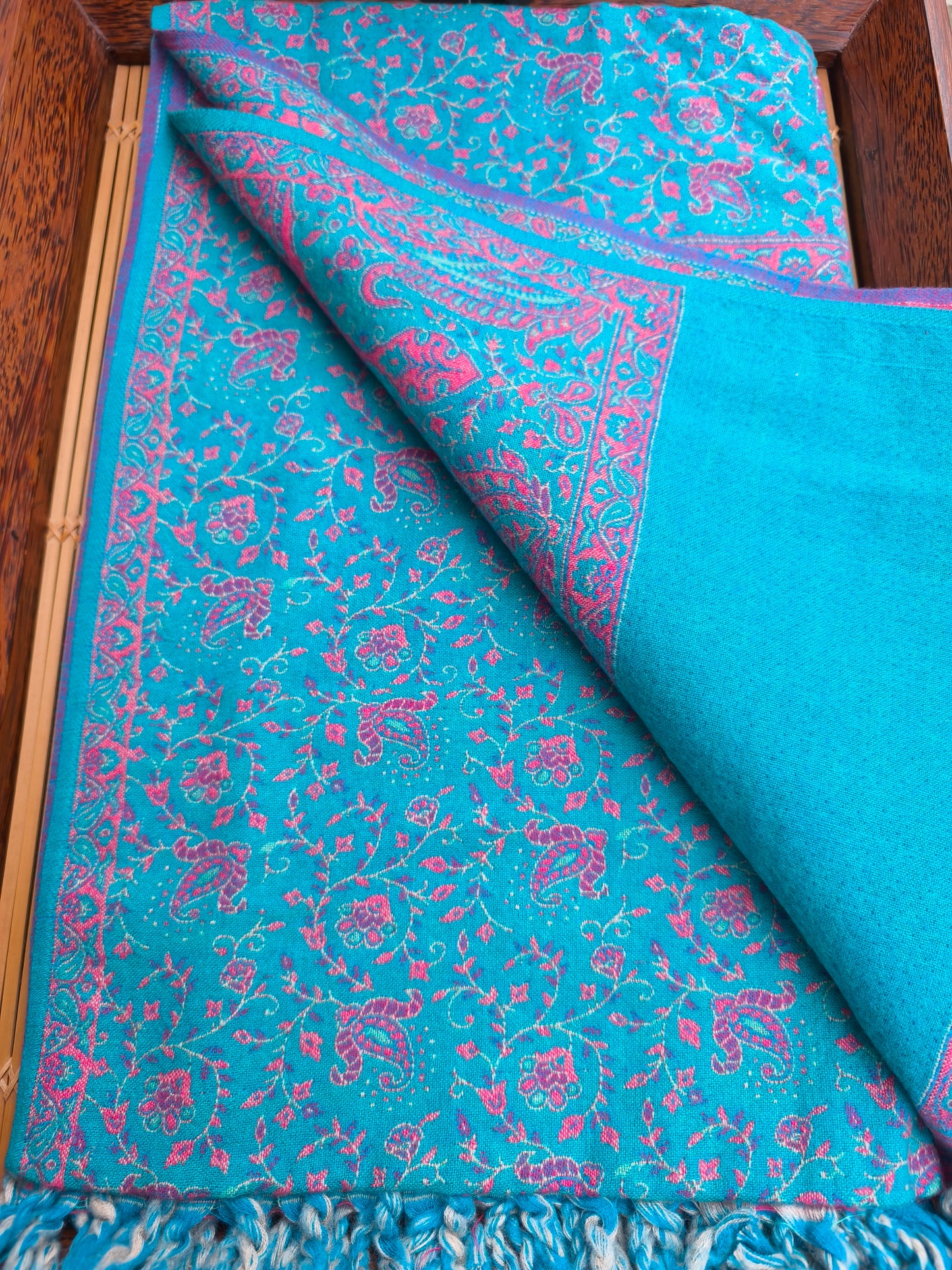 Warm Tibetan Yak Wool Shawl Scarf Stole Pashmina Blanket 130A